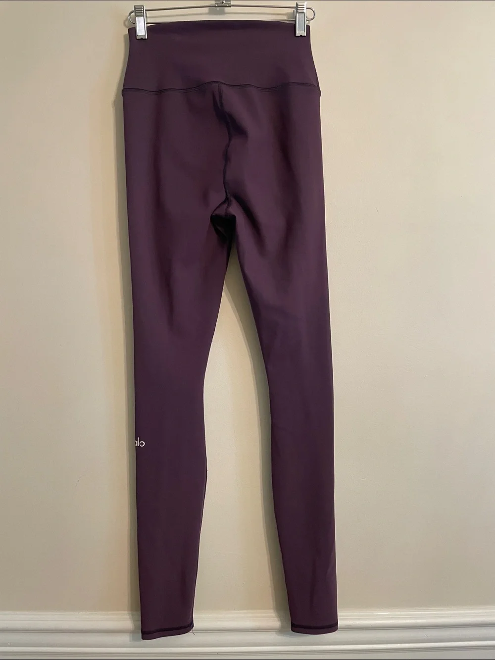 Alo Yoga High Waist Warrior Leggings Plum Purple Size Small Cutout Yoga Pants